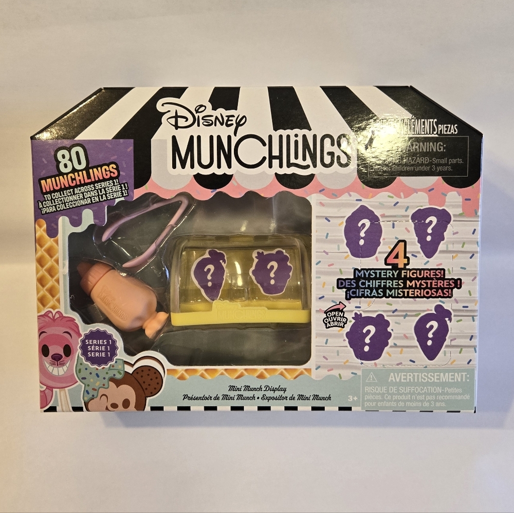 Disney Munchlings Mini Munch Display 7-pc Figure Set Color Change Season 1